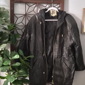Black Leather Jacket Vintage Leather By JLC